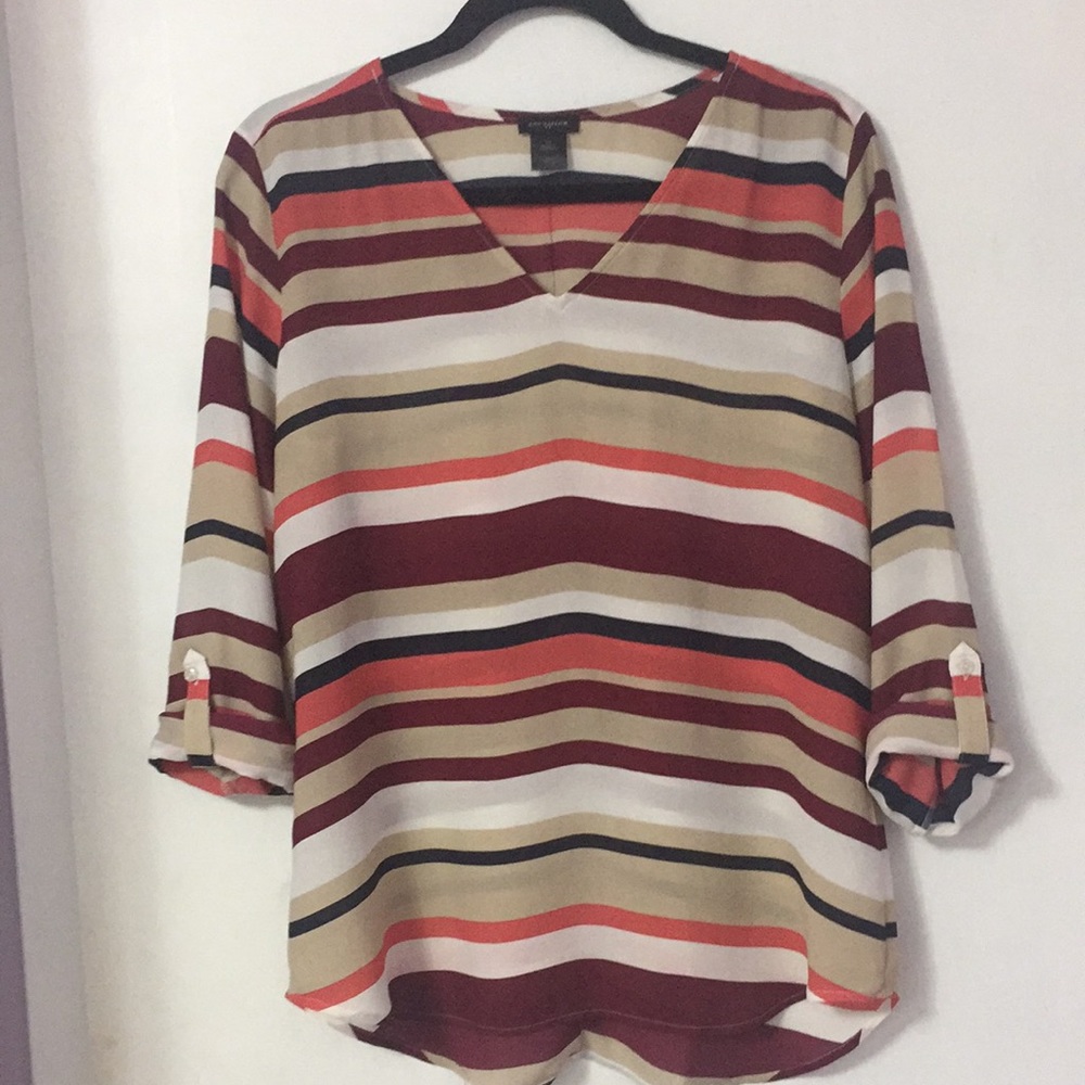 Ann Taylor Striped Blouse/Top 2for$10